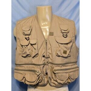Rio Bravo by Prestige Mens Outdoor Trail Vest Khaki Gear Multi Pockets